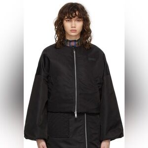 GANNI Nylon Bomber Jacket